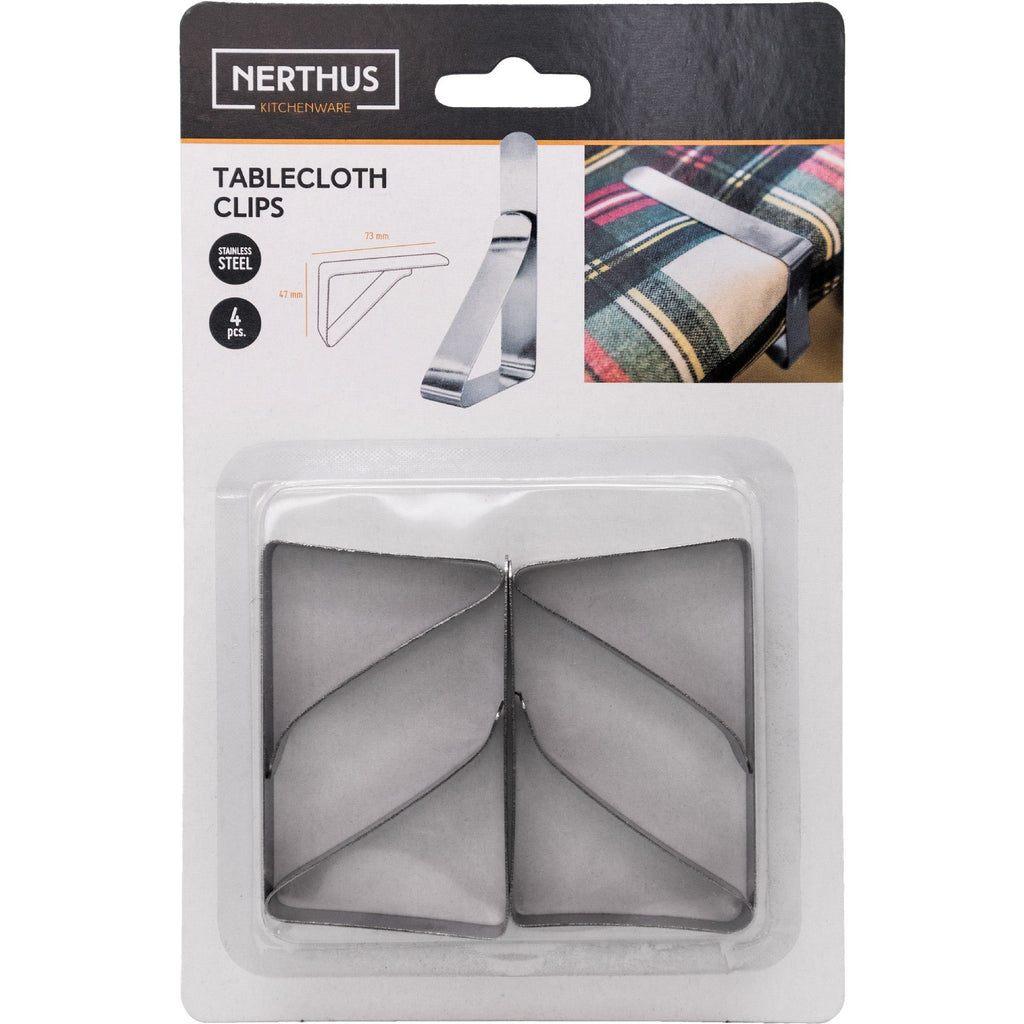 Clipe ajustável para toalha de mesa em aço inoxidável