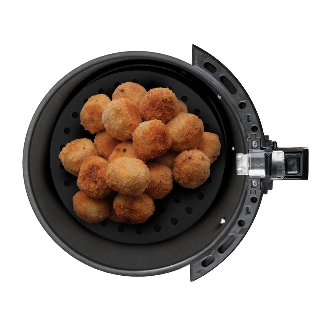 Perforated Silicone Air Fryer Basket - 20x20 cm