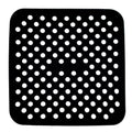 Perforated Silicone Air Fryer Tray – 19x19 cm, Reusable