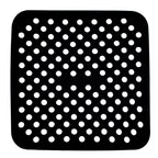 Perforated Silicone Air Fryer Tray – 19x19 cm, Reusable