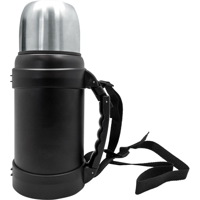 Termo acero inoxidable con vaso y tapón click