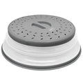 Tapa plegable para microondas con cesta de drenaje