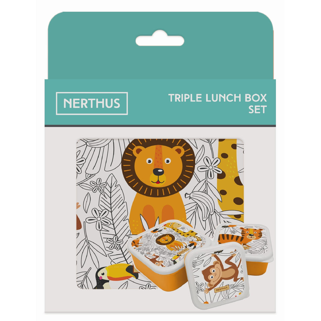 Conjunto de lancheiras infantis empilháveis