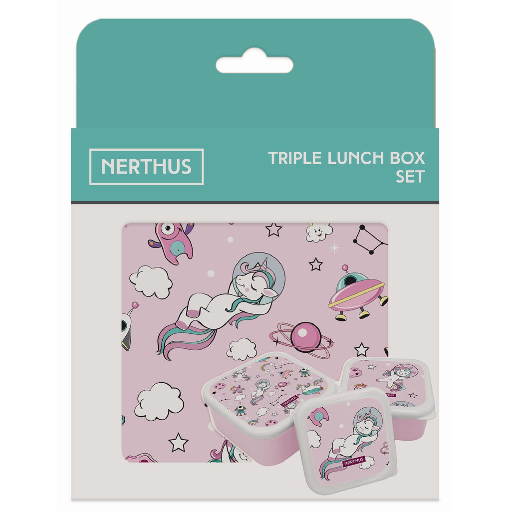Conjunto de lancheiras infantis empilháveis