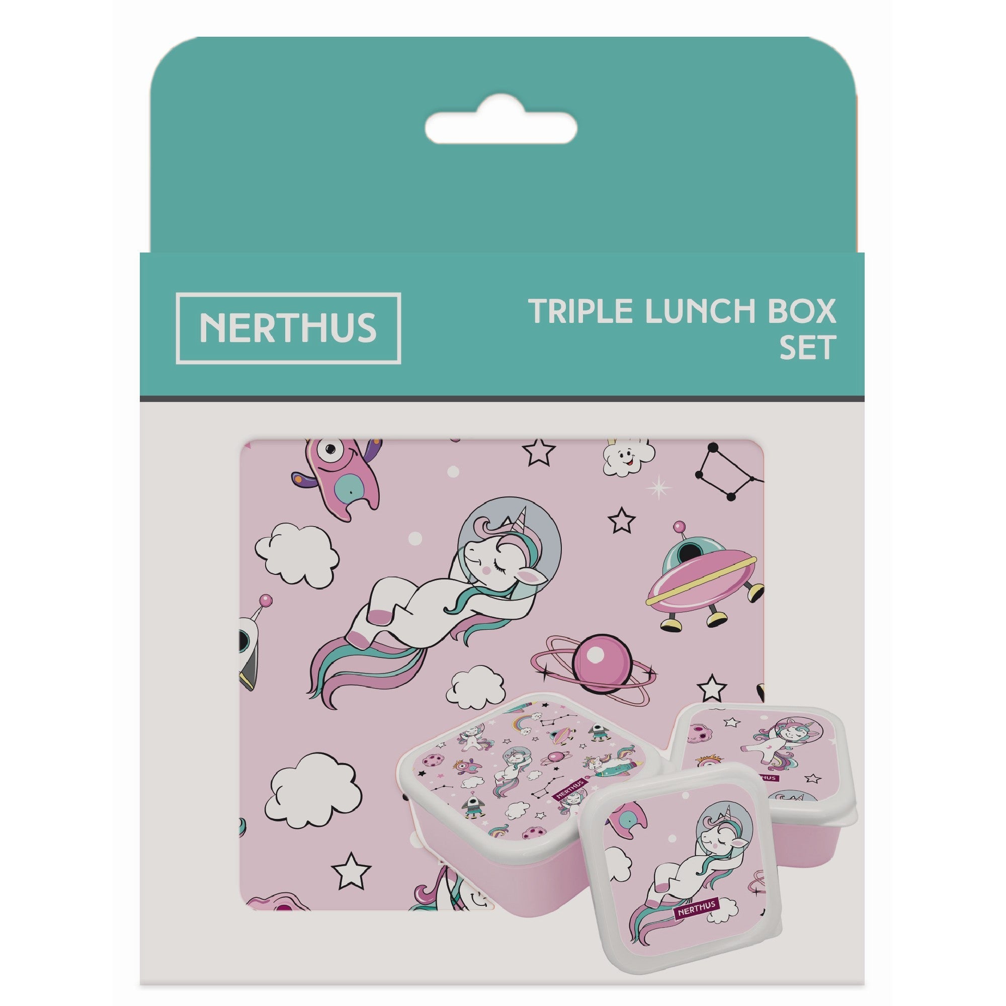 Conjunto de lancheiras infantis empilháveis