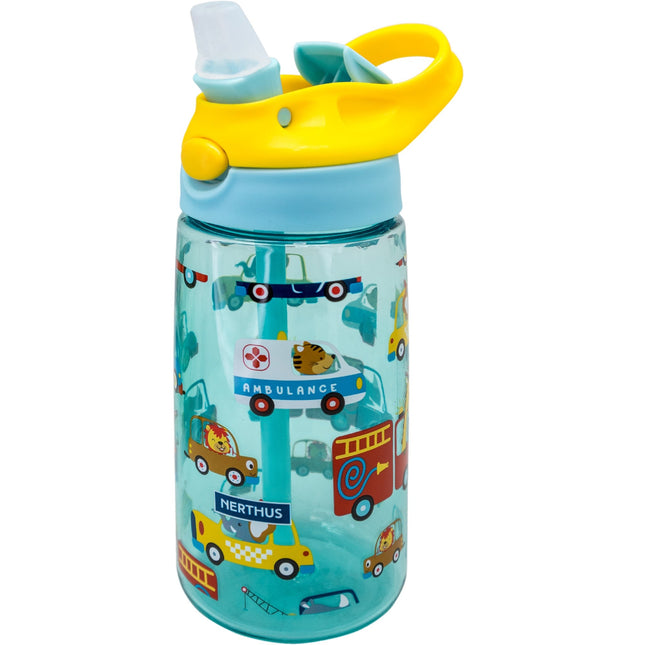 Botella Infantil Tritán 450 ml con Pajita