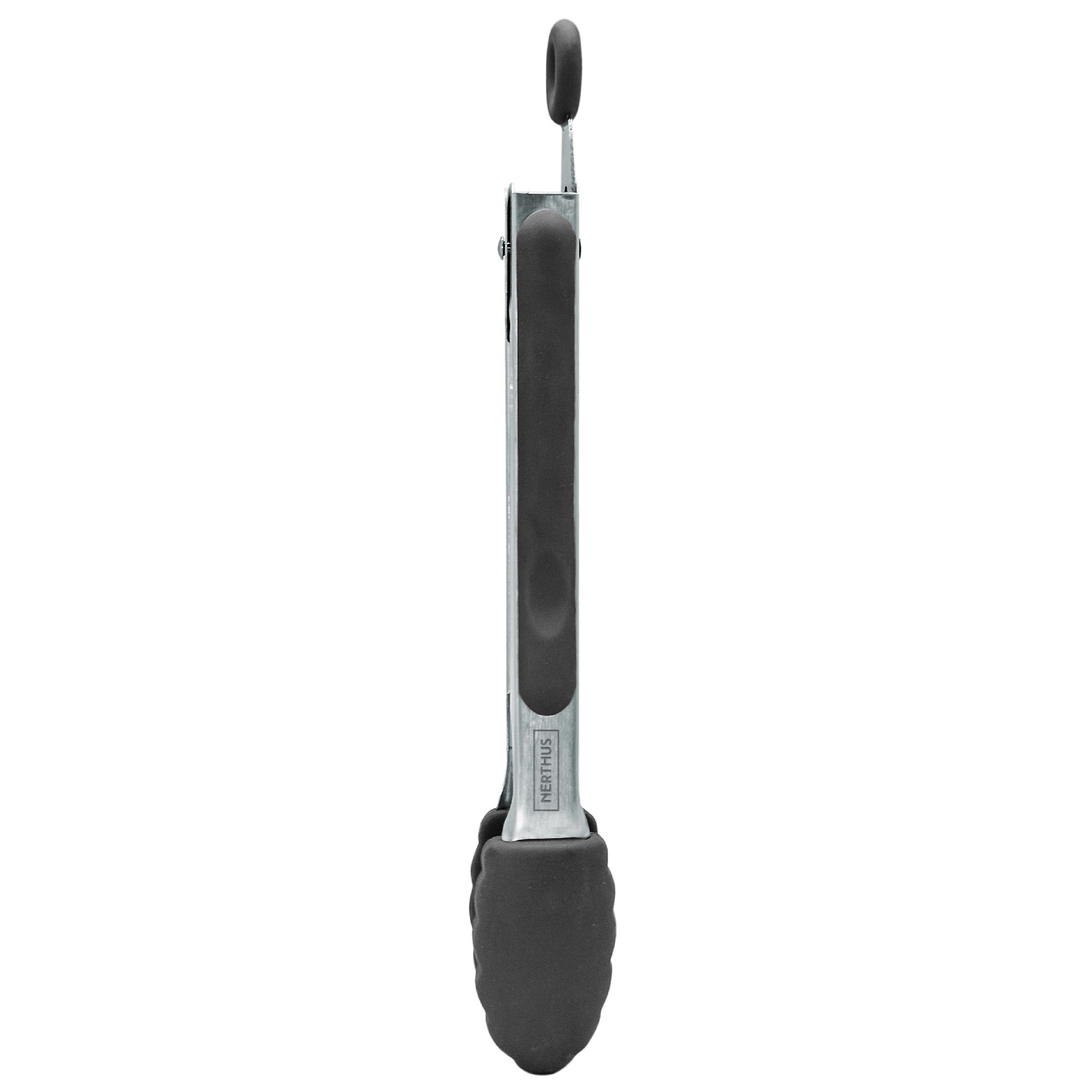 Stainless Steel Kitchen Tongs with Silicone Tips – 26 cm