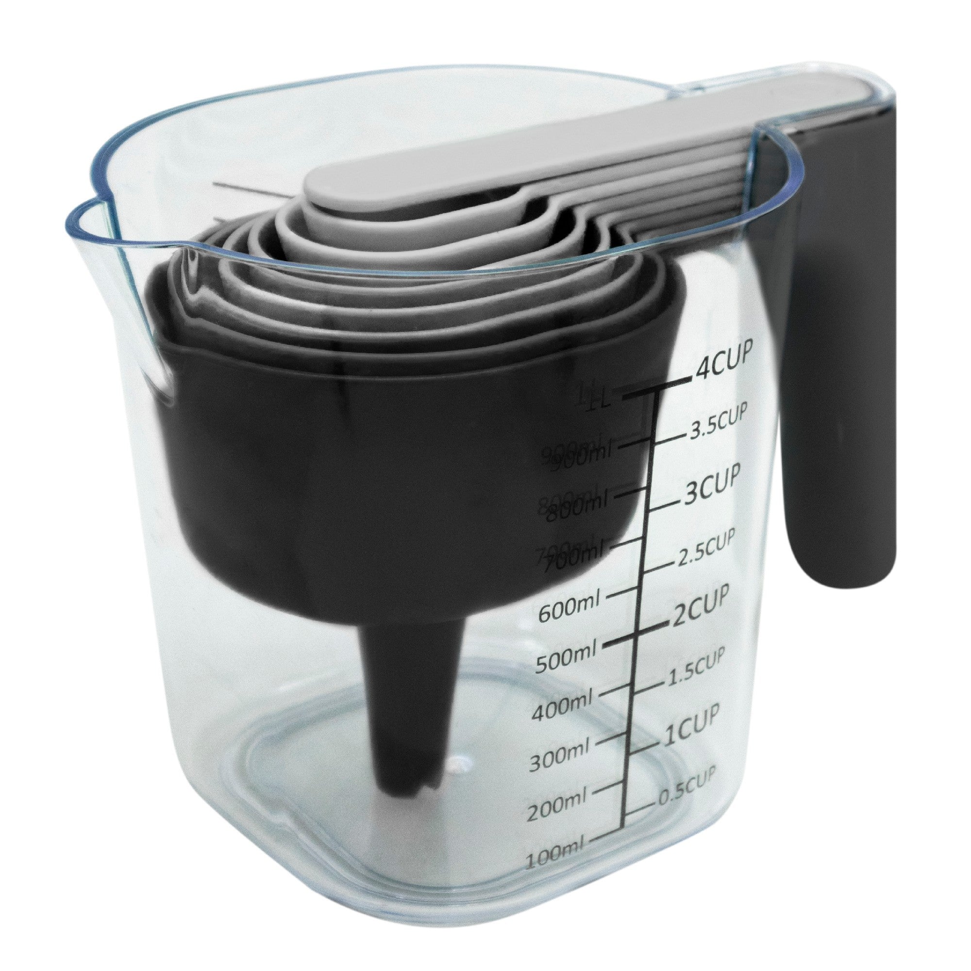 Set de cucharas medidoras y jarra medidora de 1 litro