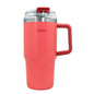 Thermal mug with airtight lid and straw