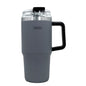 Thermal mug with airtight lid and straw