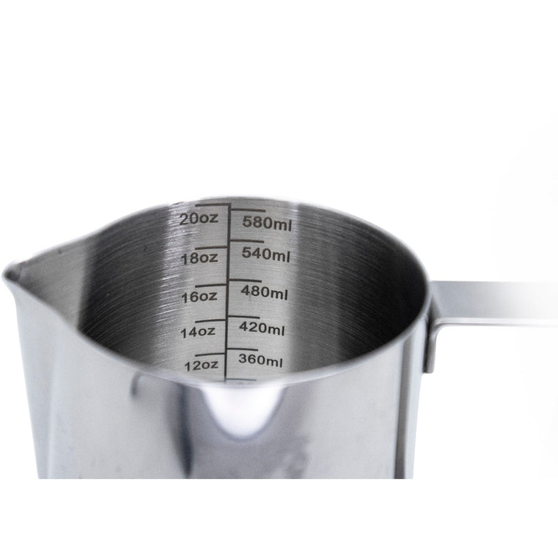 Jarra de leche de acero inoxidable para espumar leche