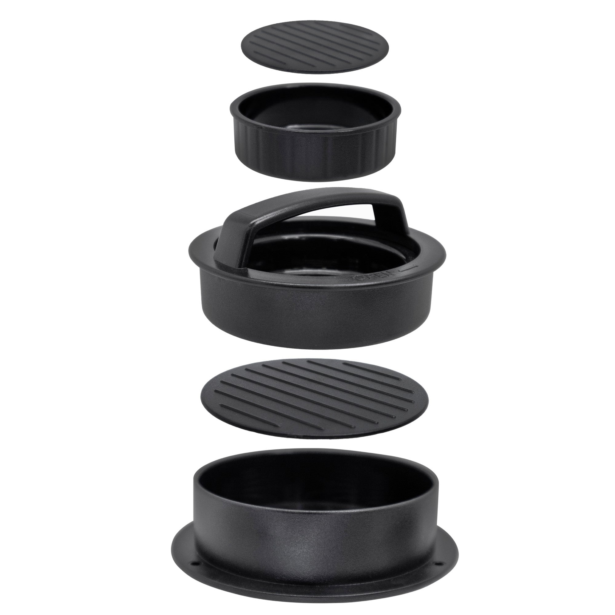 Stackable Homemade Burger Press – 3 Functions in 1