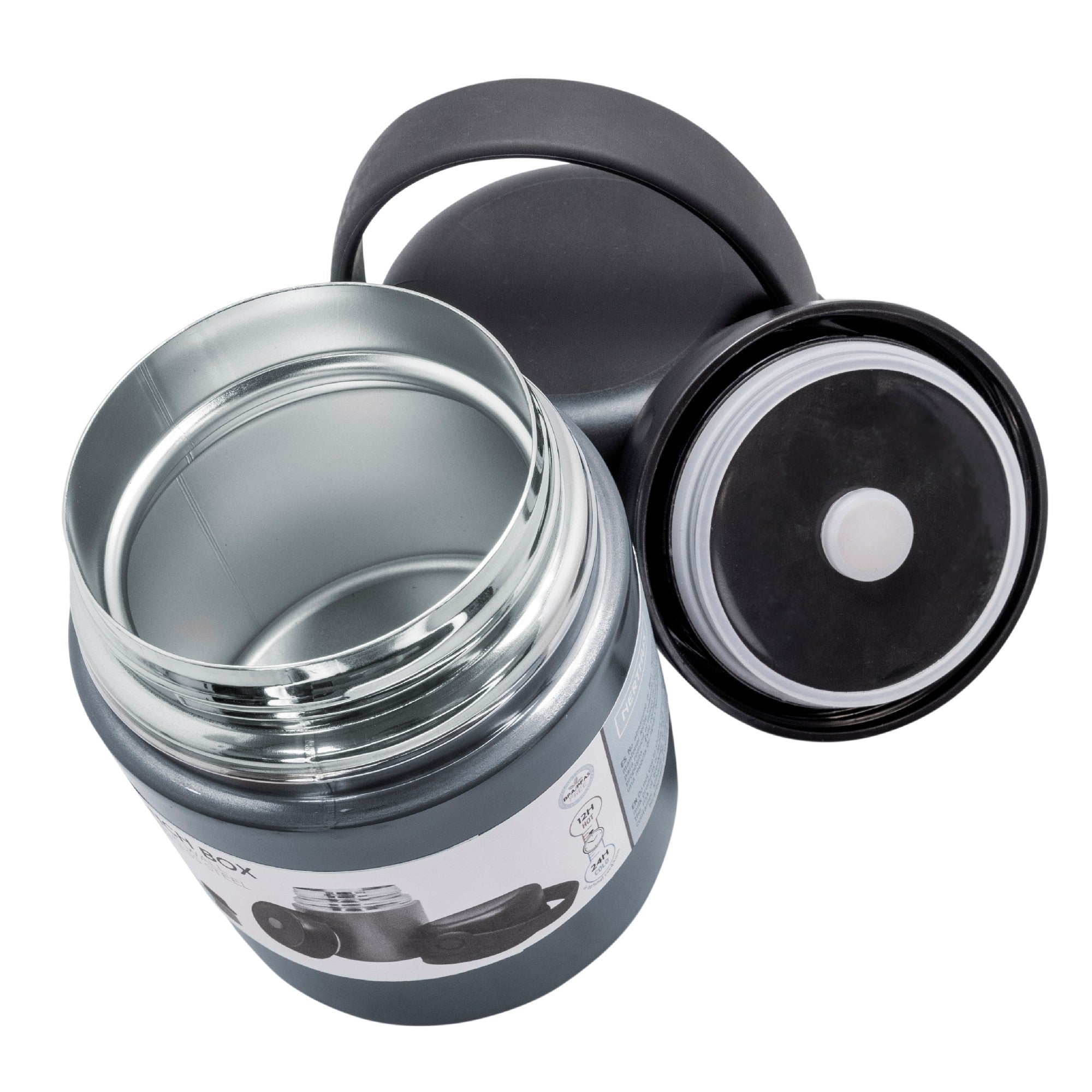 Food thermos 650 ml with cup lid and handle