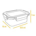 Stainless Steel Lunchbox with Glass Lid – Microwave Safe