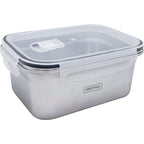 Microwave-Safe Stainless Steel Airtight Container - Rectangular