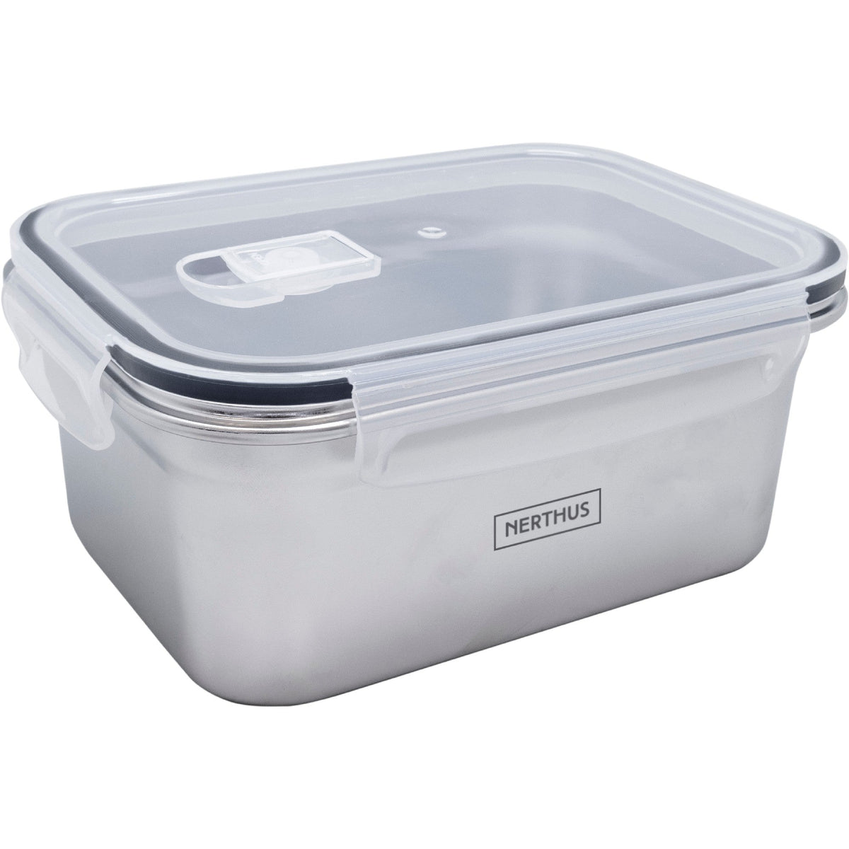 Microwave-Safe Stainless Steel Airtight Container - Rectangular