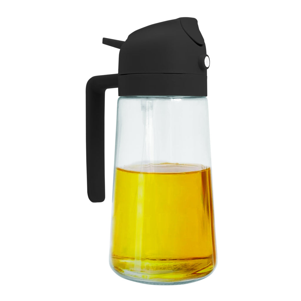 Dual-Use Oil Spray Bottle - Non-Drip Sprayer for Kitchen