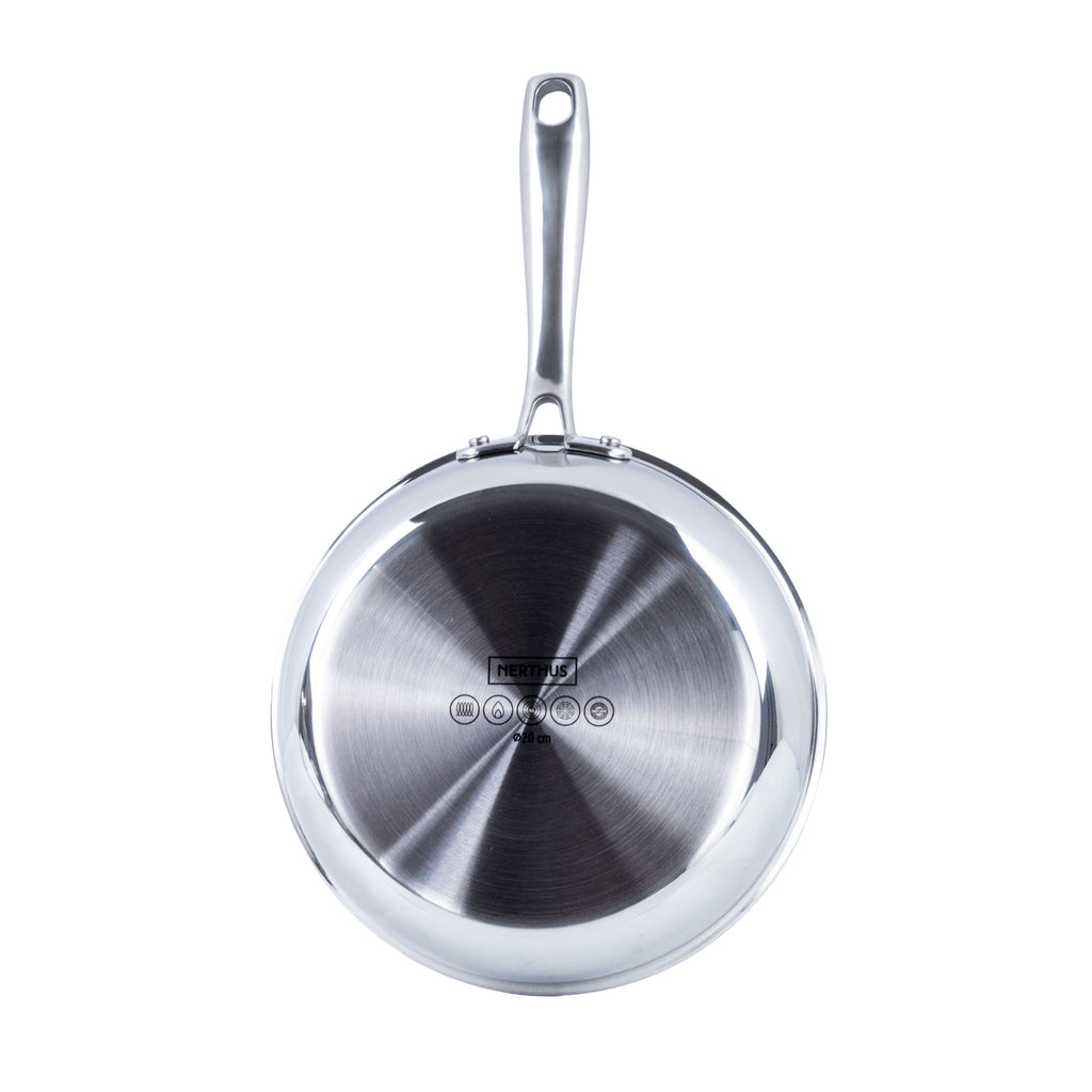 Sartén de Acero Inoxidable 3 Capas – Base Full Induction