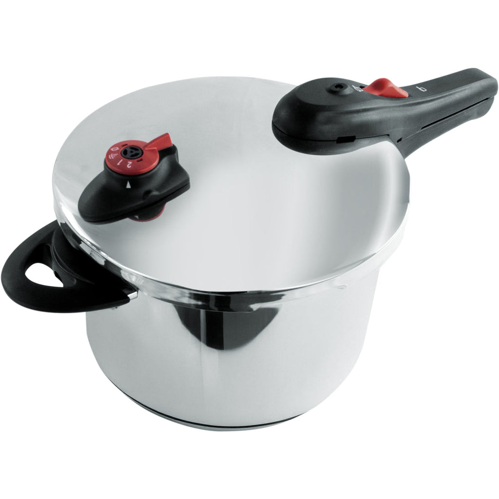 Olla a Presión Acero Inoxidable 6 L – 2 Niveles de Cocción