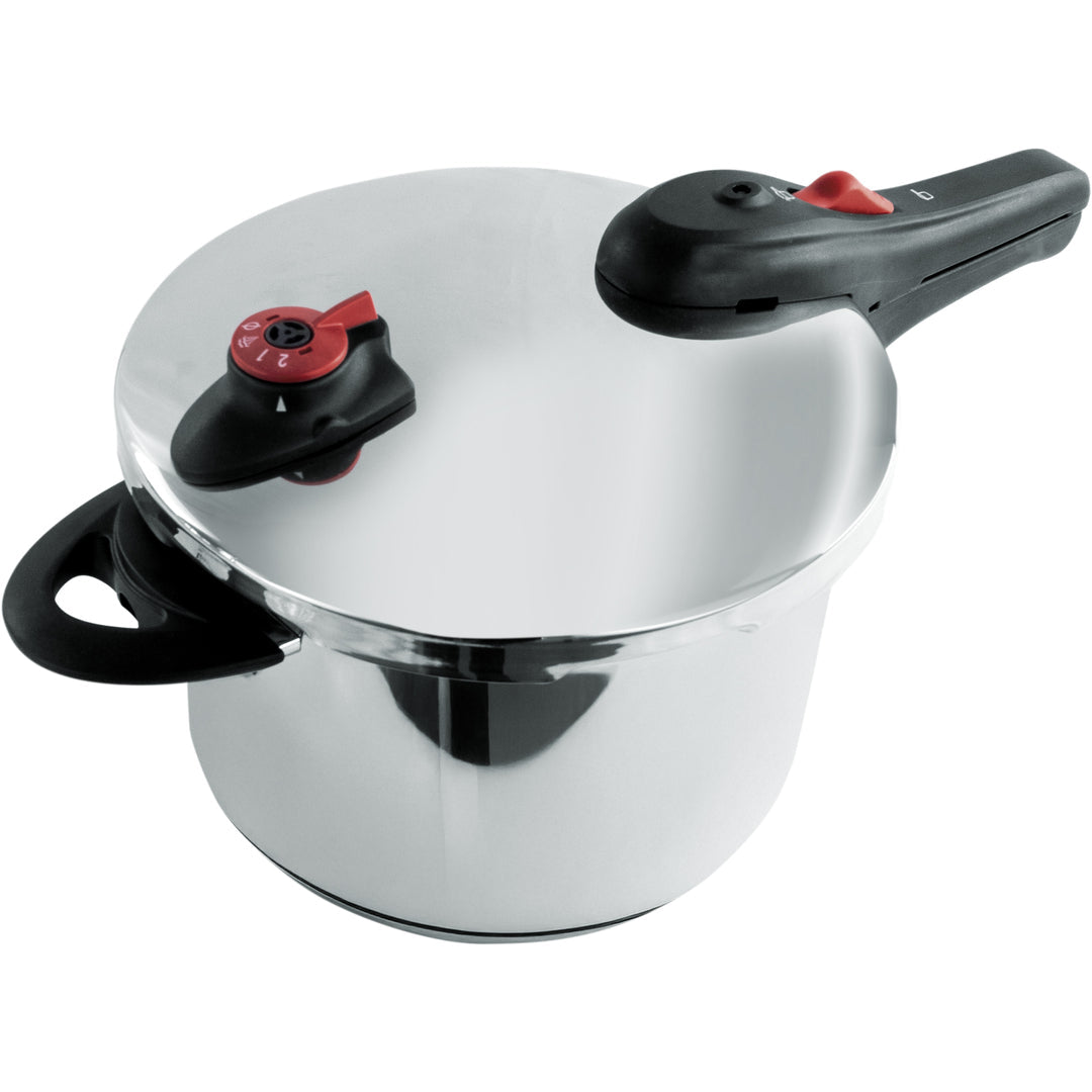 Olla a Presión Acero Inoxidable 6 L – 2 Niveles de Cocción