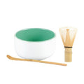 Set de Té Matcha 3 Piezas – Bol Cerámico, Batidor de Bambú 72 Varillas y Cucharilla