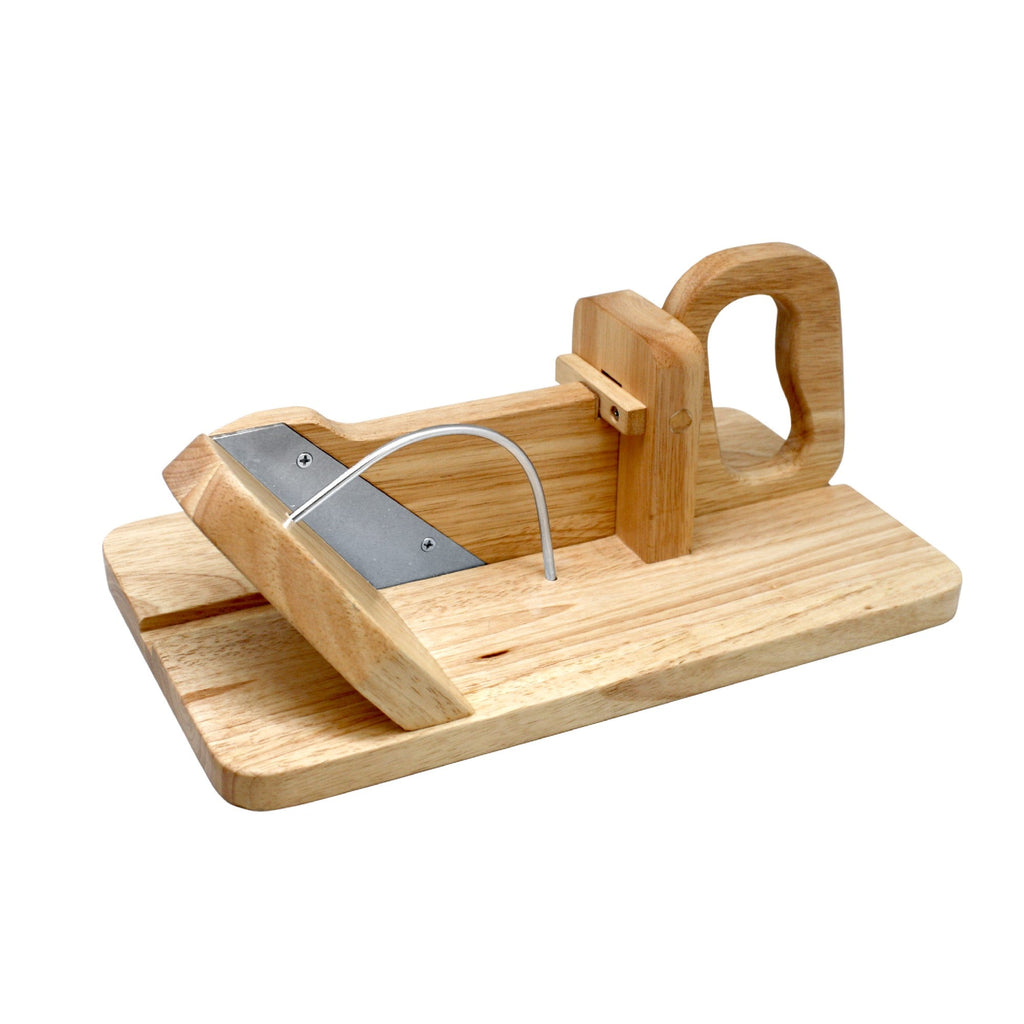 Wooden sausage slicer