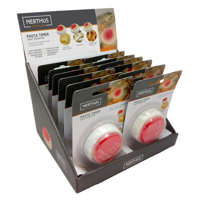 Temporizador para pasta que cambia de color al cocer