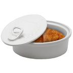 Lata de porcelana para snacks com tampa