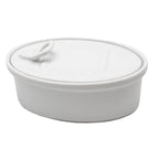 Lata de porcelana para snacks com tampa