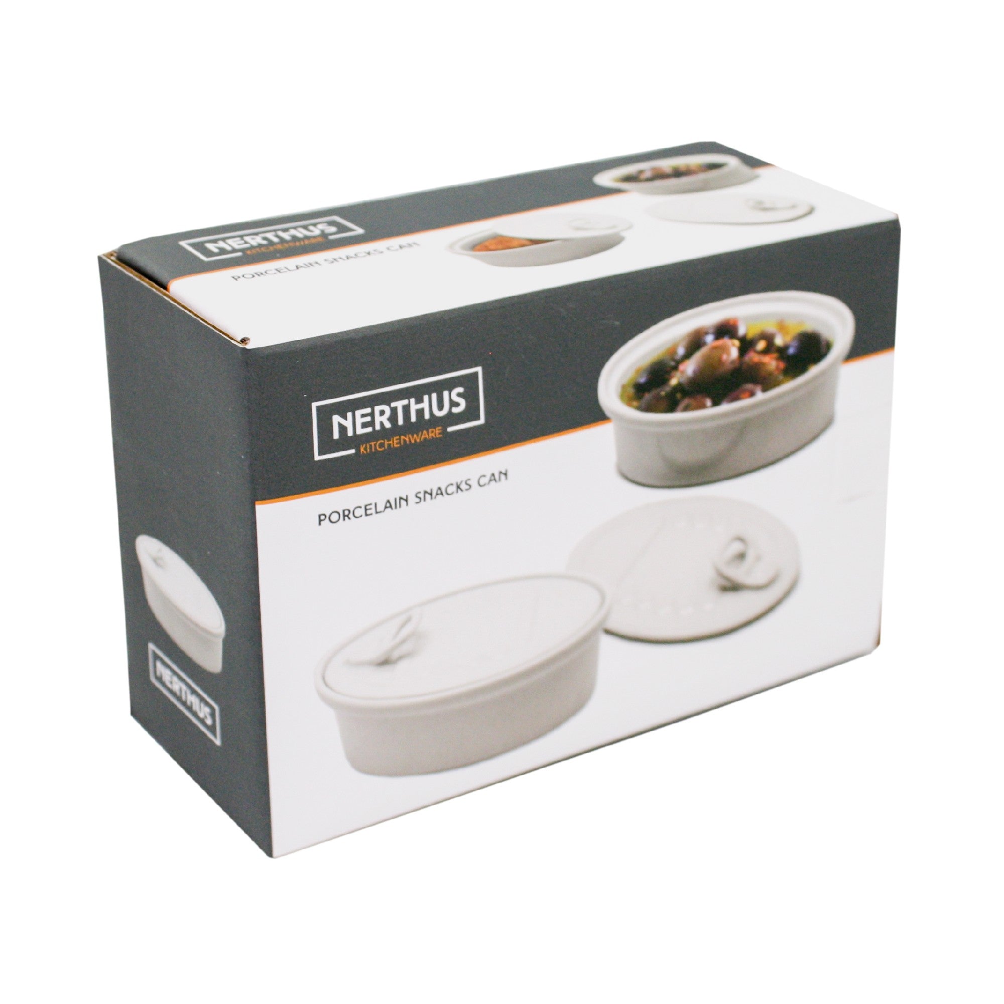 Lata de Porcelana para Snacks con Tapa