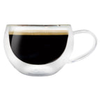 Tazas de cristal doble pared para café o postres