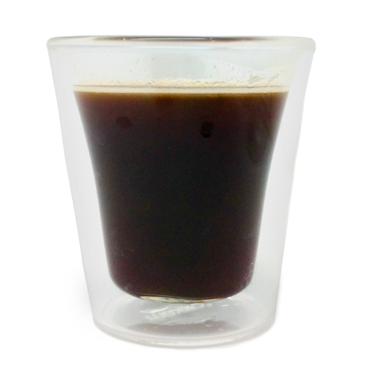 Vasos de cristal doble pared para café o té