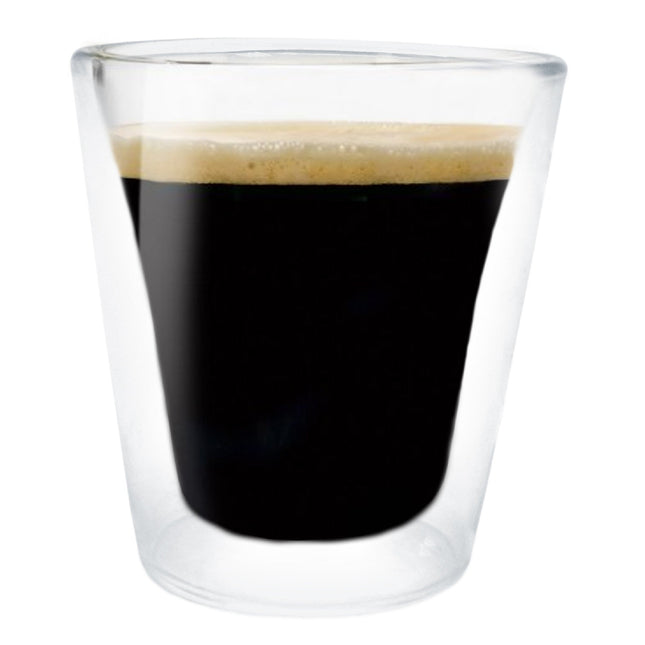 Vasos de cristal doble pared para café o té