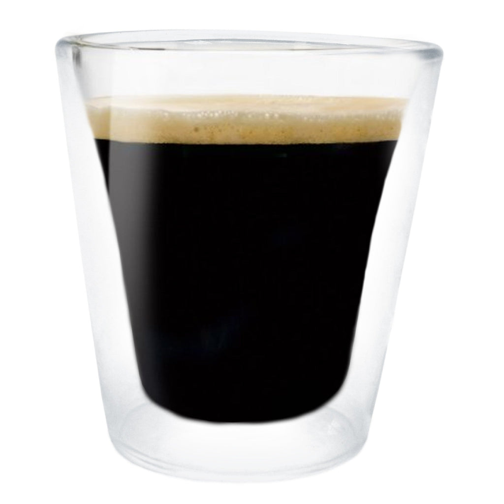 Vasos de cristal doble pared para café o té