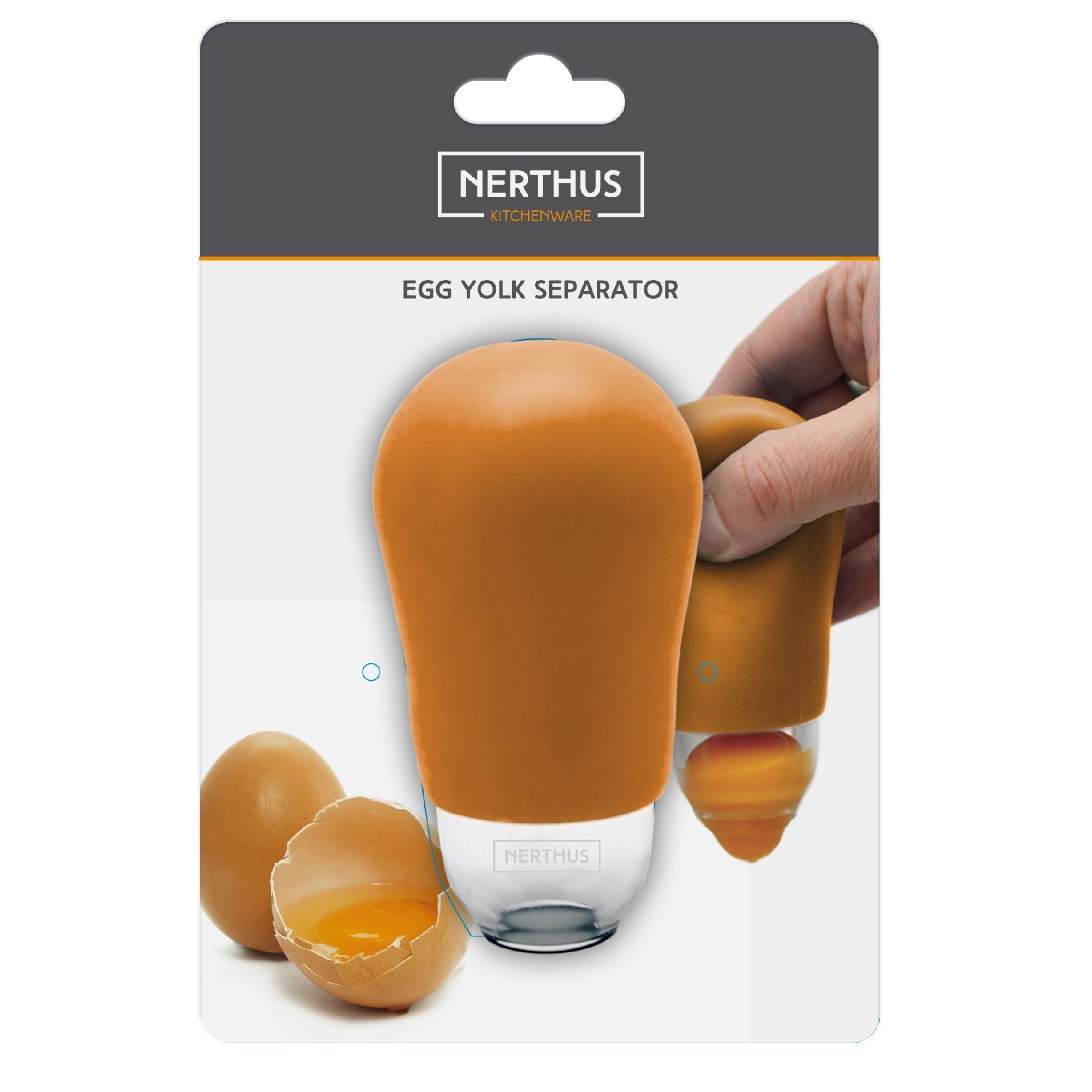 Separador de gemas de ovos com sucção de silicone