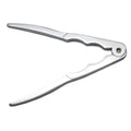 Stainless steel spring-loaded nutcracker and seafood cracker