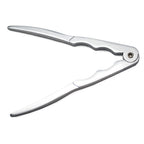Stainless steel spring-loaded nutcracker and seafood cracker