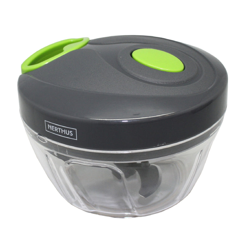 Picadora manual XL con cuchillas curvas y mezclador