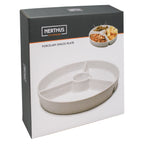 Plato para Snacks de Porcelana Redondo