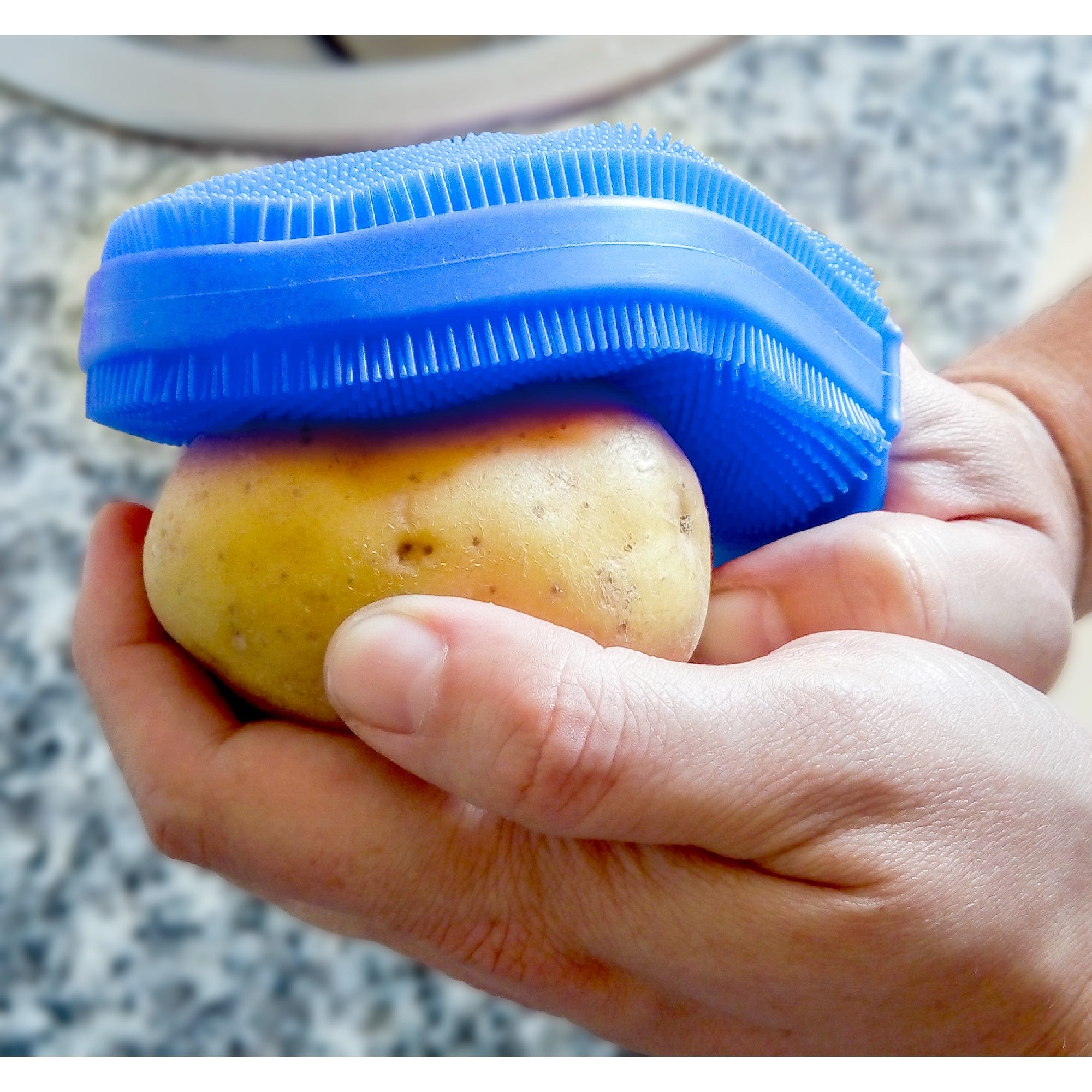 Multifunction double-sided silicone scrubber glove
