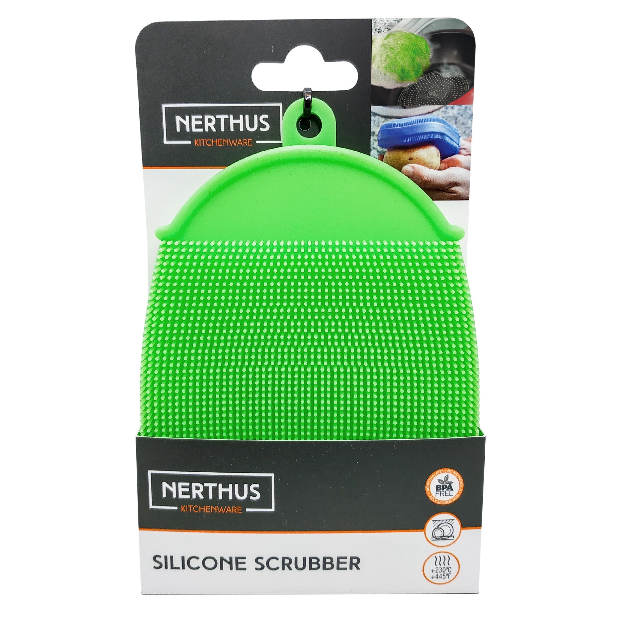 Multifunction double-sided silicone scrubber glove