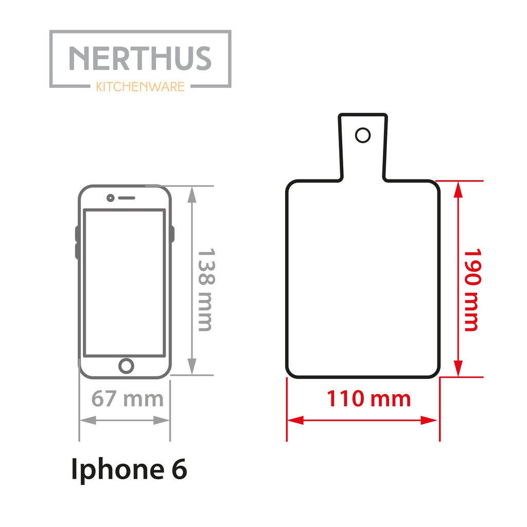 Tabla de bambú con mango para servir tapas
