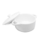 Cocotte de porcelana para snacks com tampa