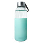 Botella de Cristal con Funda de Silicona