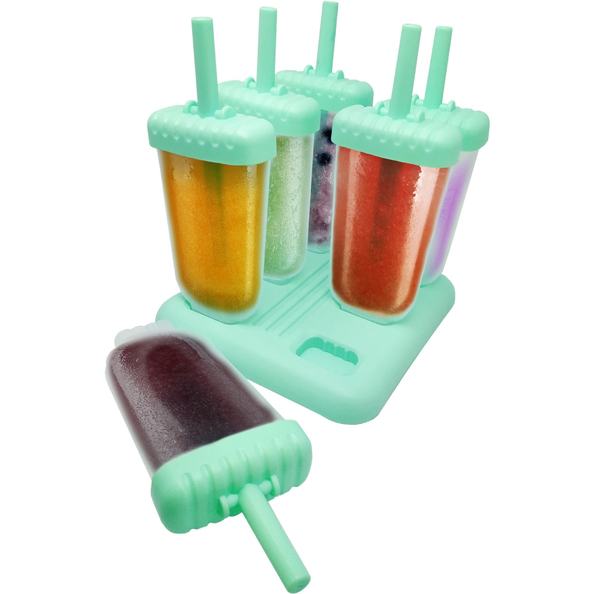 Molde para 6 Helados Caseros con Base Soporte