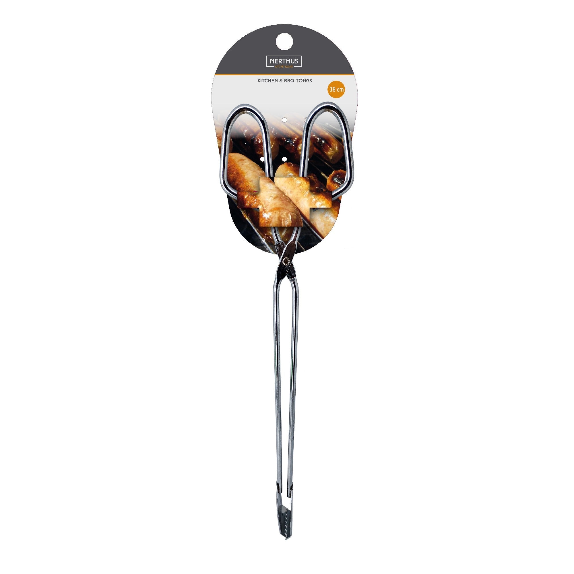 38 cm Stainless Steel Barbecue Tongs