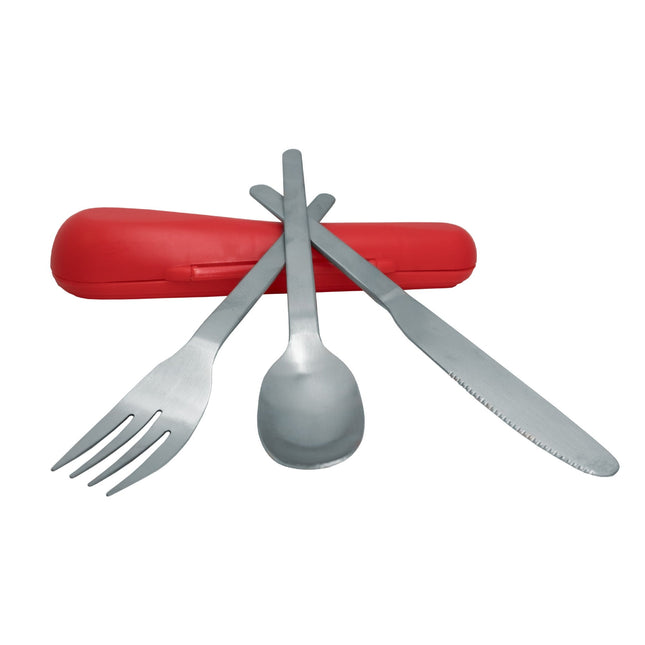 Set de Cubiertos de Acero Inoxidable con Estuche