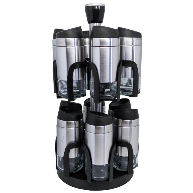 Especiero Carrusel 12 Frascos Inox