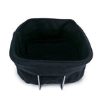 Bread basket with cotton bag and metal stand