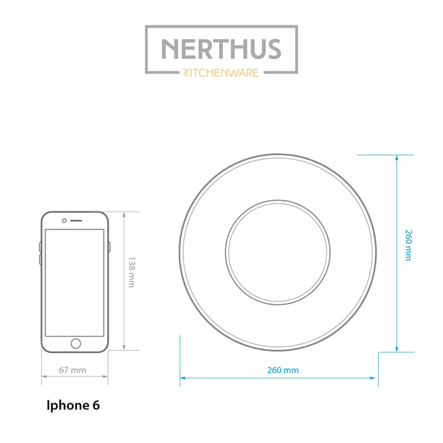 Plato Redondo para Snacks de Porcelana con Centro para Salsa